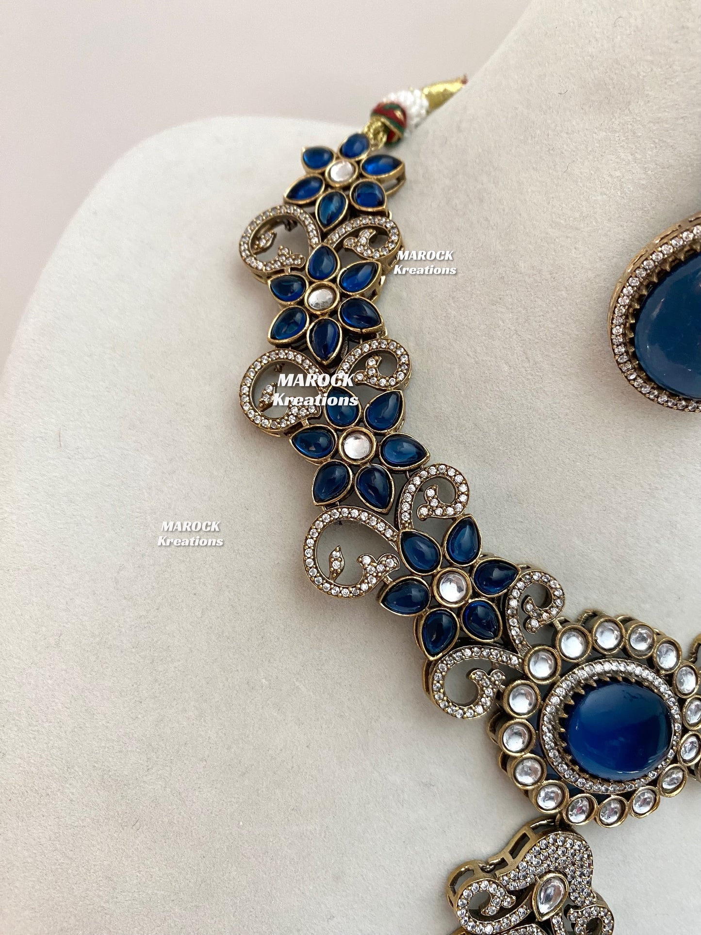 Freya Sabyasachi inspired Premium Quality Moissanite Kundan Necklace set