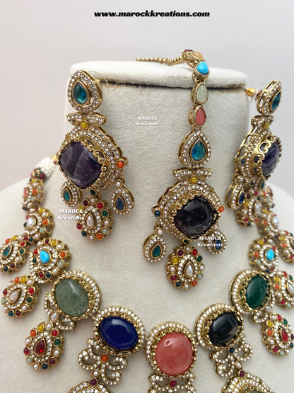 Niharika Sabyasachi inspired Premium Quality Kundan statement choker/necklace set