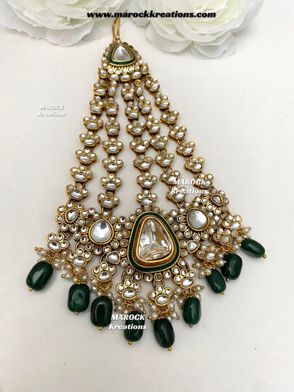 Nayema Premium Quality Kundan Statement Bridal set