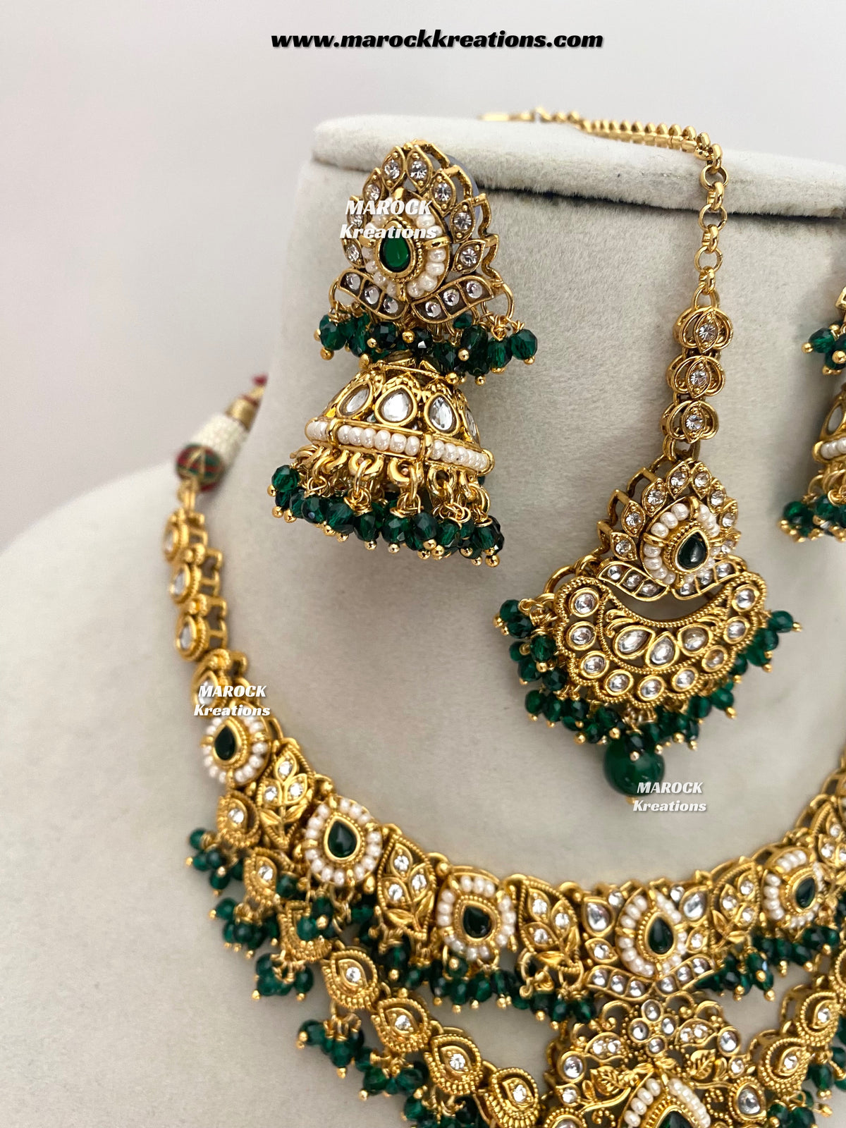 Danisha Premium Quality Kundan Statement necklace set
