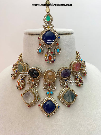 Niharika Sabyasachi inspired Premium Quality Kundan statement choker/necklace set