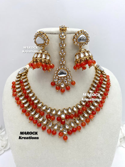 Premium Quality double layer Kundan Necklace sets/2 layer necklace sets