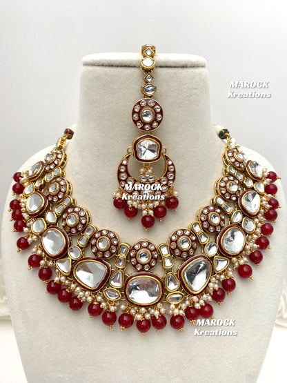 Salima Premium Quality Kundan Statement Necklace set