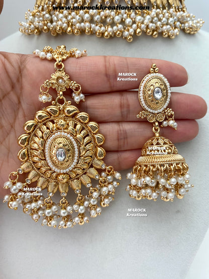 Lopa Premium Quality Gold Plated statement choker set