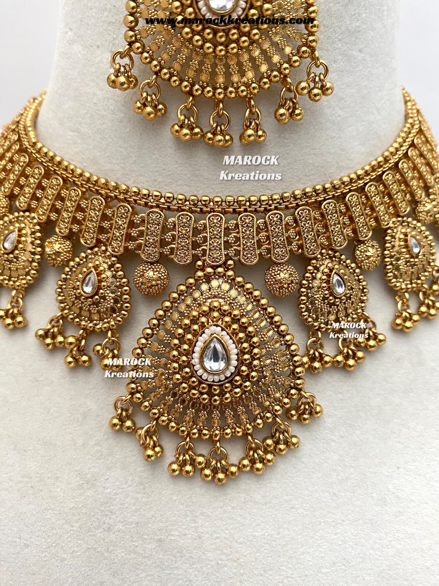 Zabina Premium Quality Gold plated necklace set