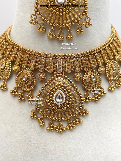 Zabina Premium Quality Gold plated necklace set