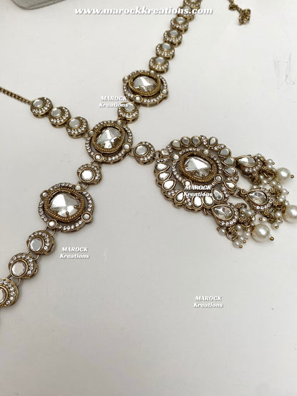 Samantha Premium Quality uncut kundan Statement Bridal set