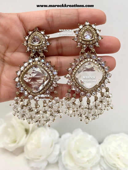 Shala Polki Statement Earrings