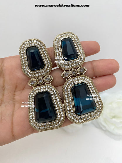Himani Premium Quality Polki Statement Earrings