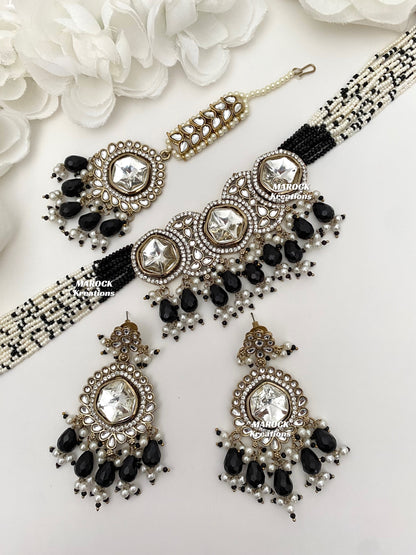 Amina Kundan Choker set