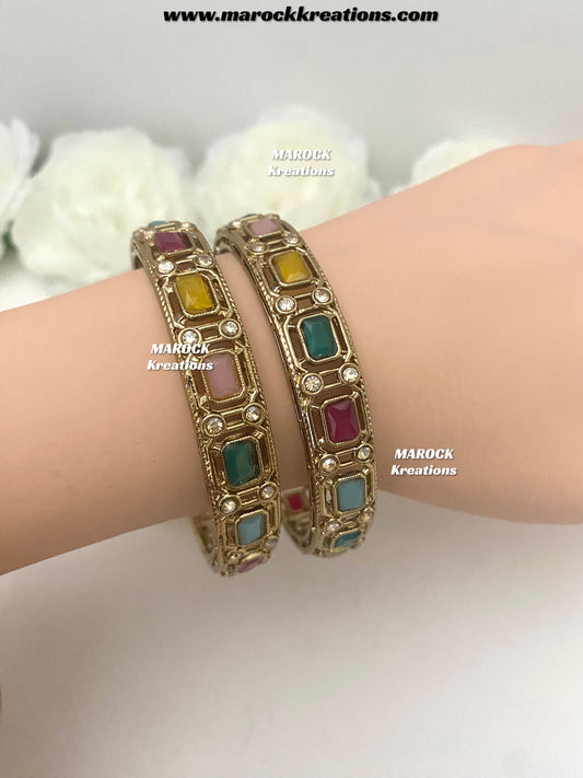 Antique Polki Bangles/Kade
