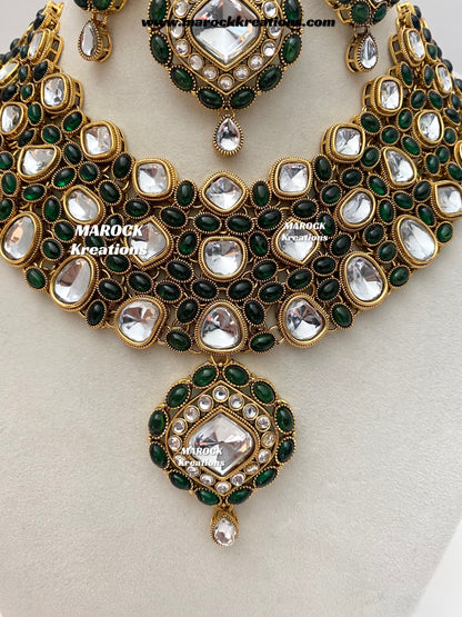 Roksana Sabyasachi inspired Premium Quality Kundan Statement Necklace set