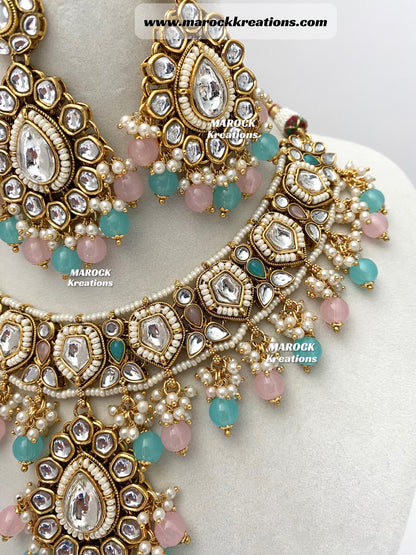 Sania Premium Quality Kundan Necklace set