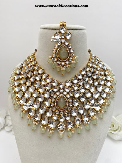 Ruhi Premium Quality Statement Kundan Necklace/Bridal set