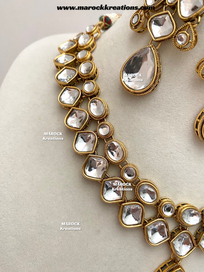 Romana Premium Quality Kundan Statement Necklace set