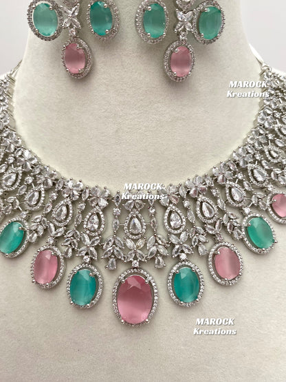 Amaya American Diamond Necklace set