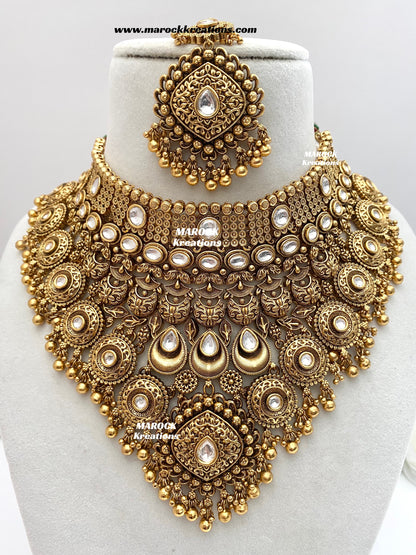 Manara Premium Quality Gold Plated Bridal set