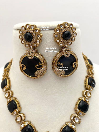 Haniya Sabyasachi inspired Premium Quality Moissanite Kundan Statement Necklace set