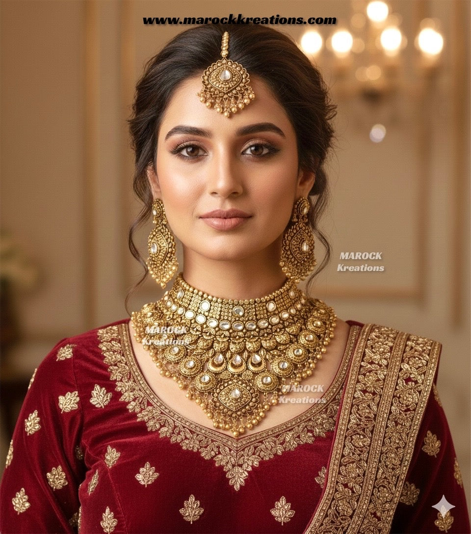 Manara Premium Quality Gold Plated Bridal set