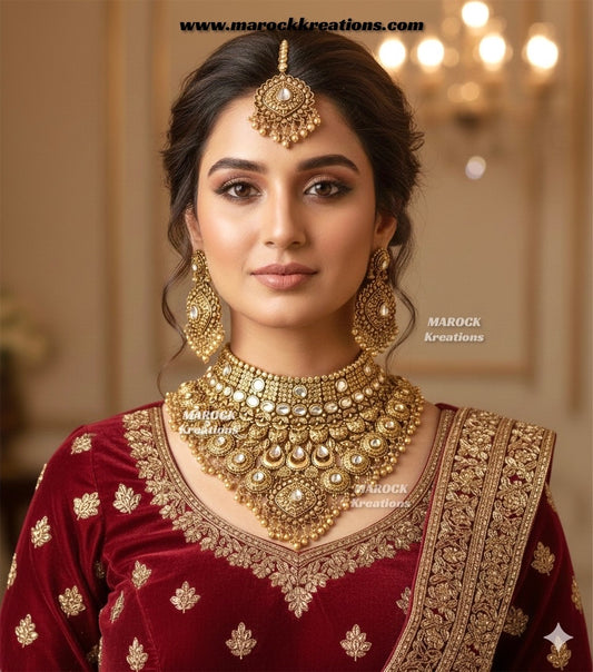 Manara Premium Quality Gold Plated Bridal set