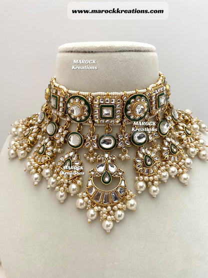 Mehak Premium Quality Kundan Statement Necklace set