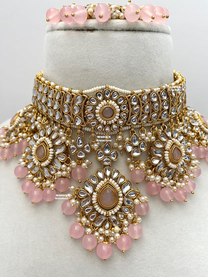 Bhavika Premium Quality Kundan choker/Necklace set