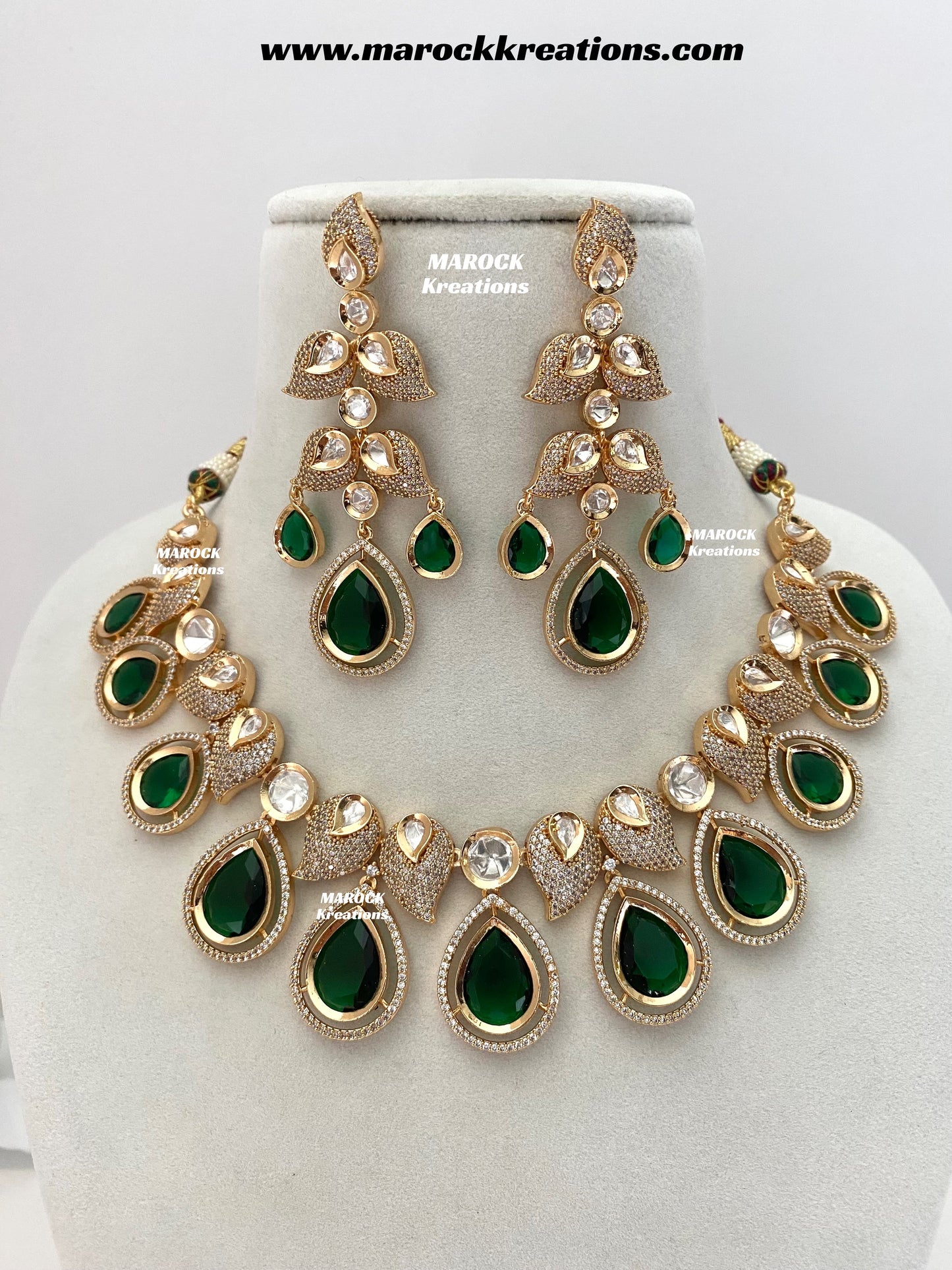 Swapna Premium Quality Tyani inspired Gold plated statement necklace set