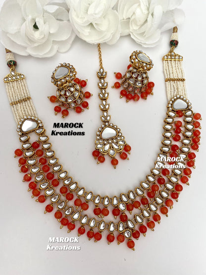 Premium Quality double layer Kundan Necklace sets/2 layer necklace sets