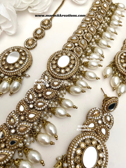 Resmin Premium Quality Mirror Choker set