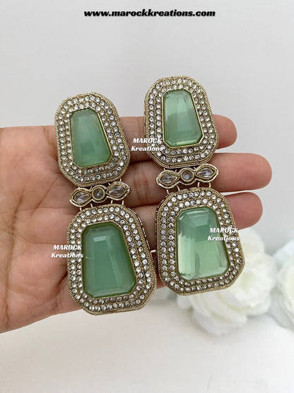 Himani Premium Quality Polki Statement Earrings