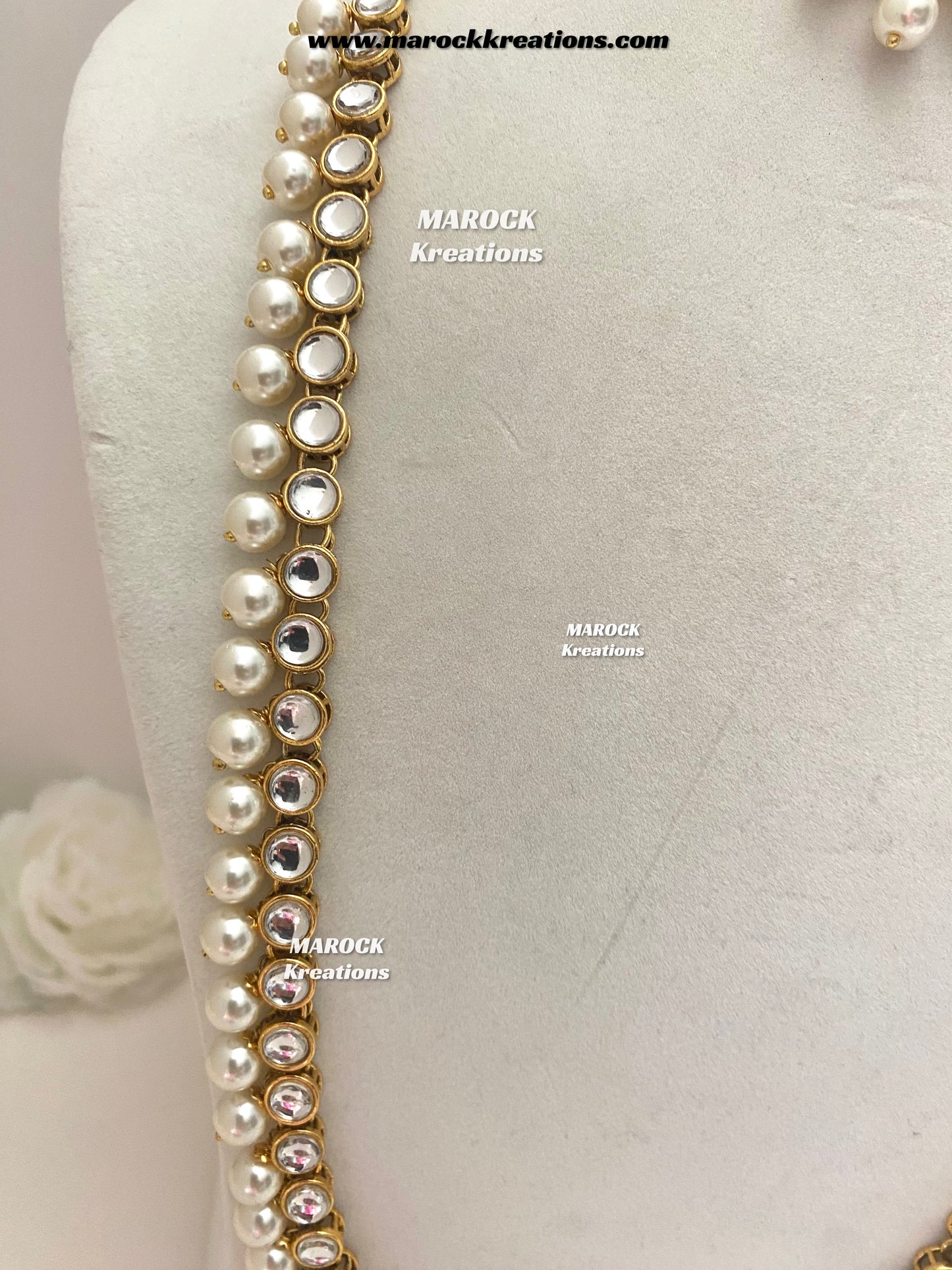 Premium Quality Kundan Rani haar set
