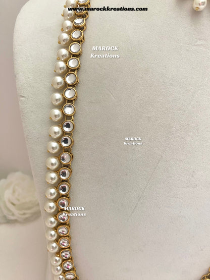Premium Quality Kundan Rani haar set