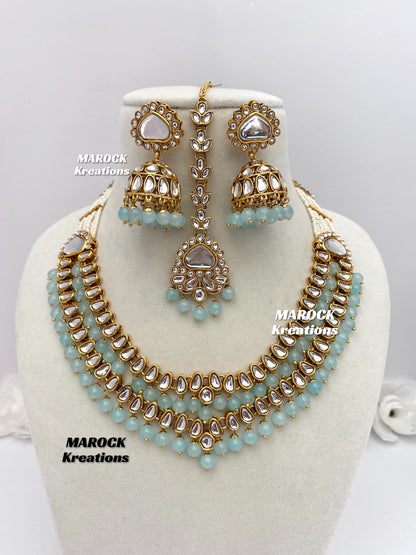 Premium Quality double layer Kundan Necklace sets/2 layer necklace sets