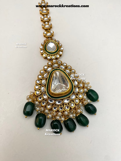 Nayema Premium Quality Kundan Statement Bridal set