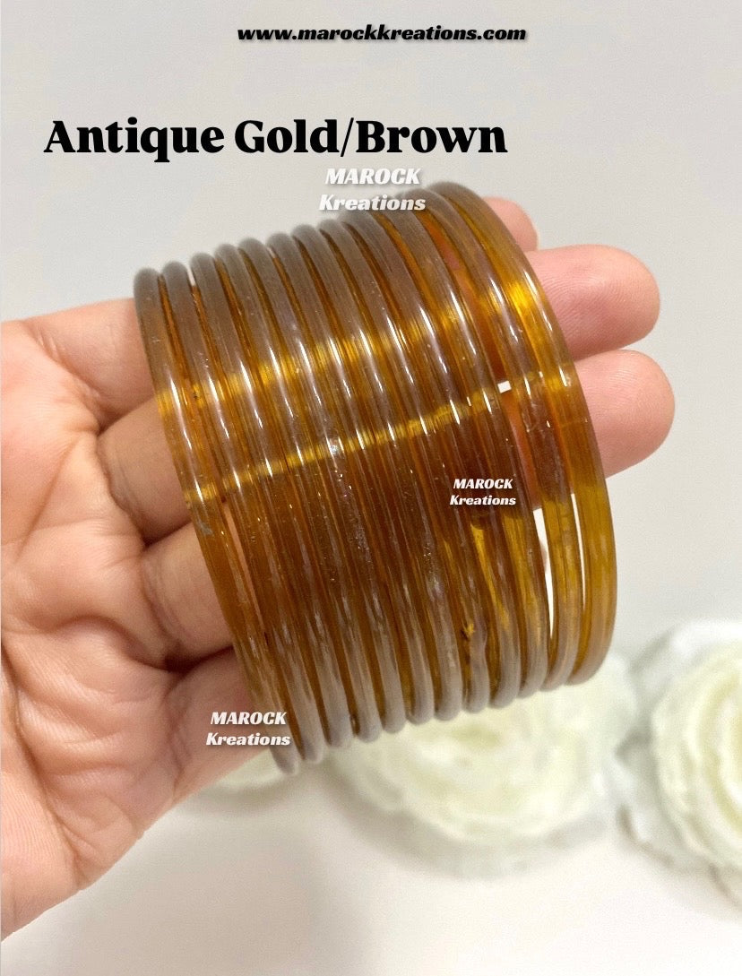 Jelly Glass bangles (Pack of 1 dozen)