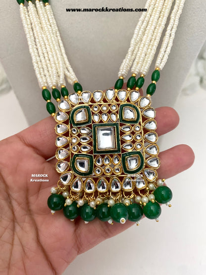Prashi Kundan Rani haar set