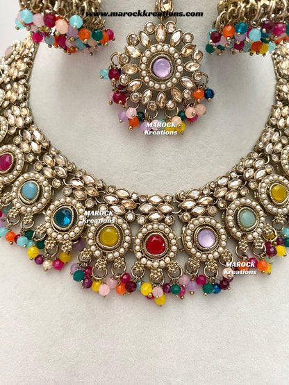 Sameera Polki Necklace set