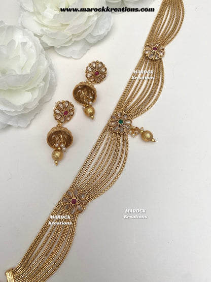 Nazia Premium Quality Gold plated choker set