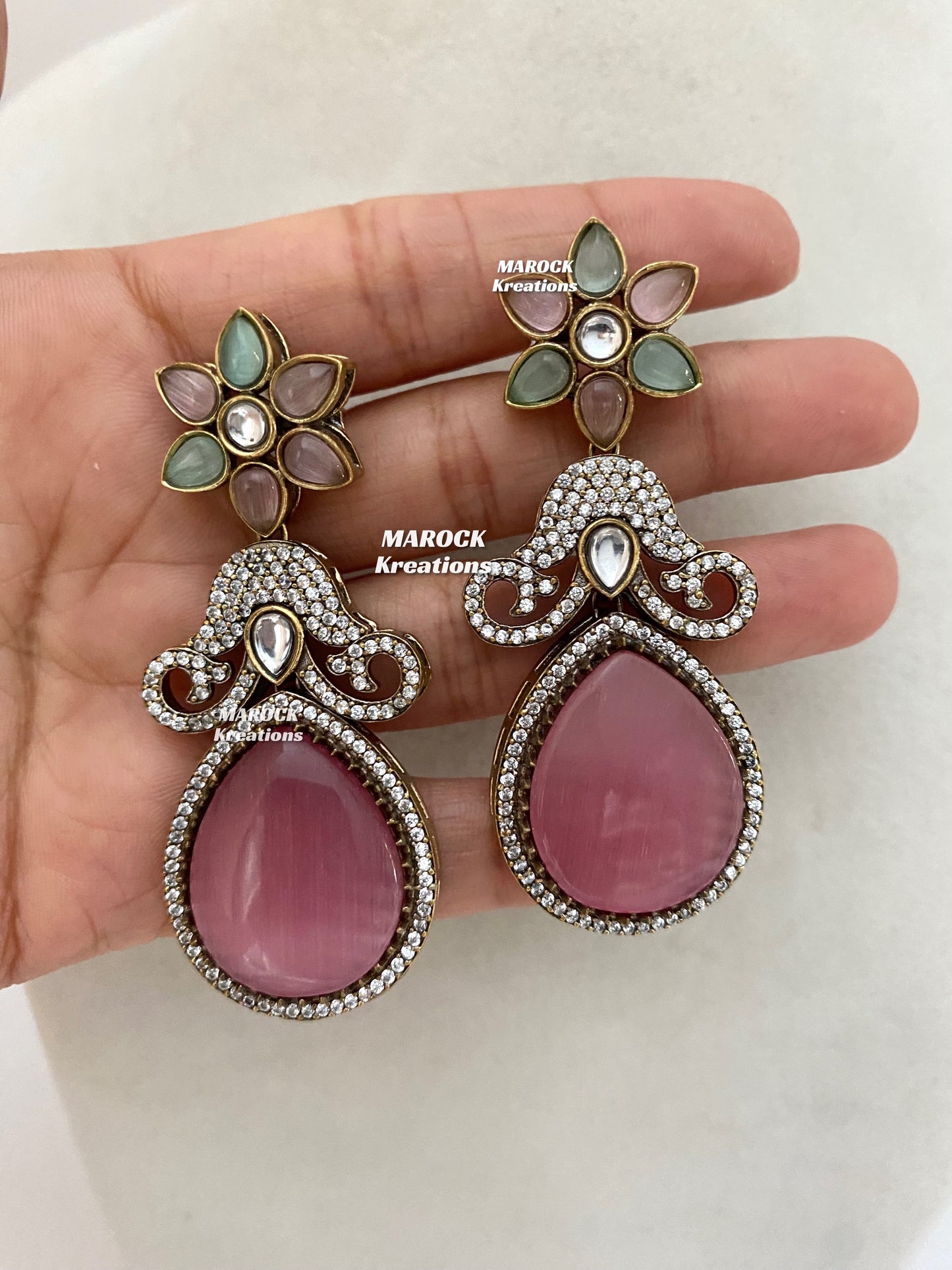 Freya Sabyasachi inspired Premium Quality Moissanite Kundan Necklace set