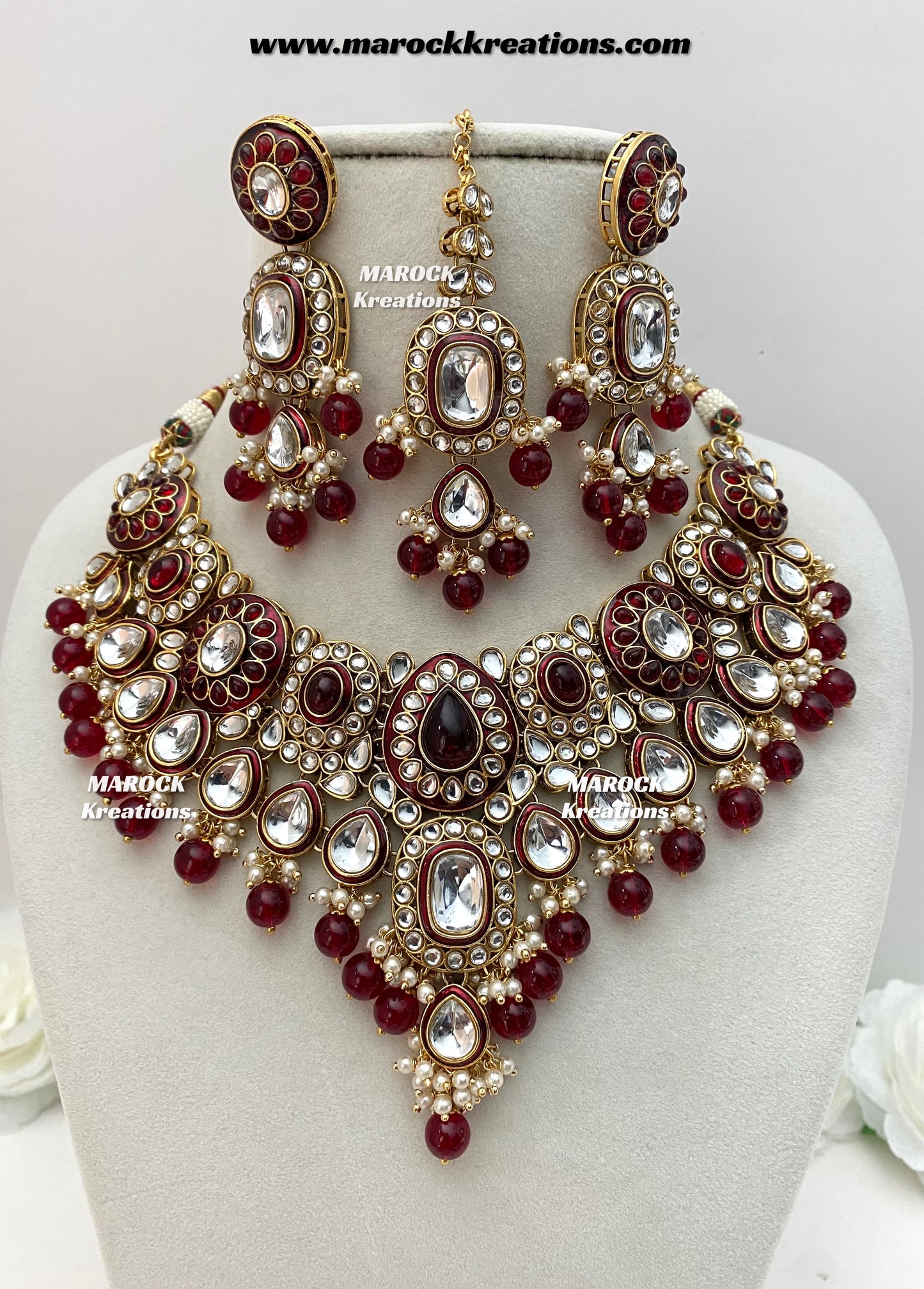 Premium Quality Kundan Statement Necklace set