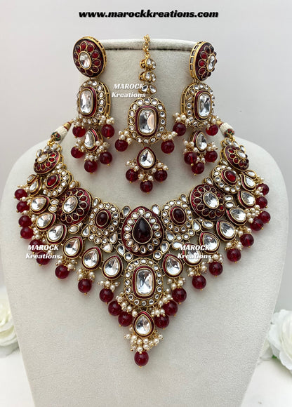 Premium Quality Kundan Statement Necklace set