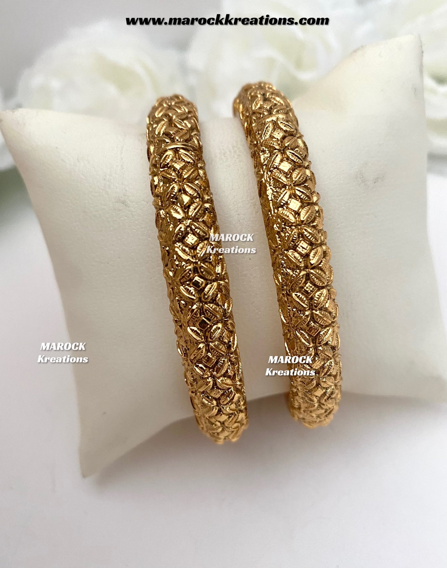 Reshmi Premium Quality Matt Finish Gold plated Bangles/Kangan
