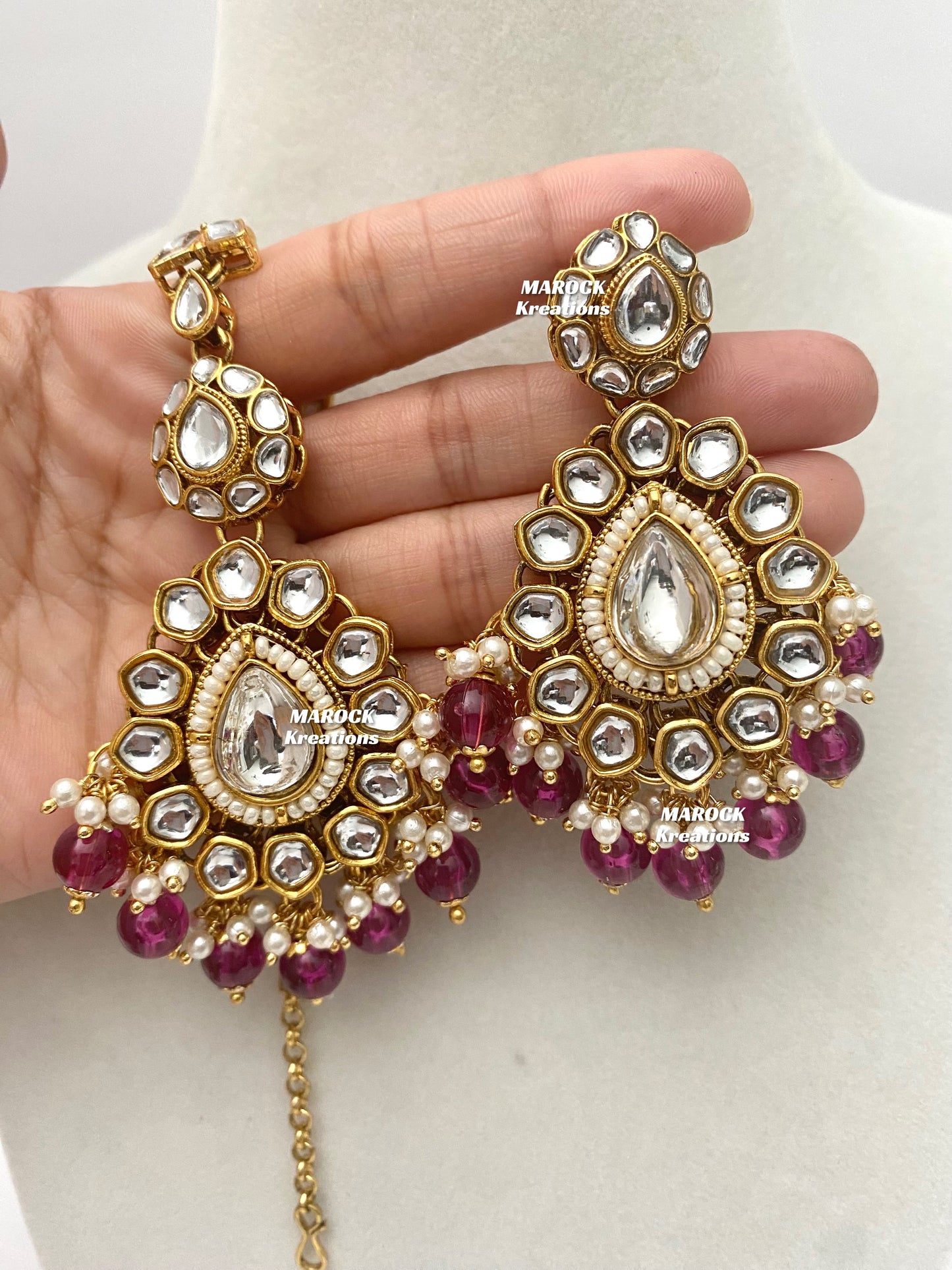 Sania Premium Quality Kundan Necklace set