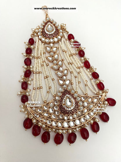 Premium Quality Kundan Meenakari Bridal set/Indian bridal jewelry