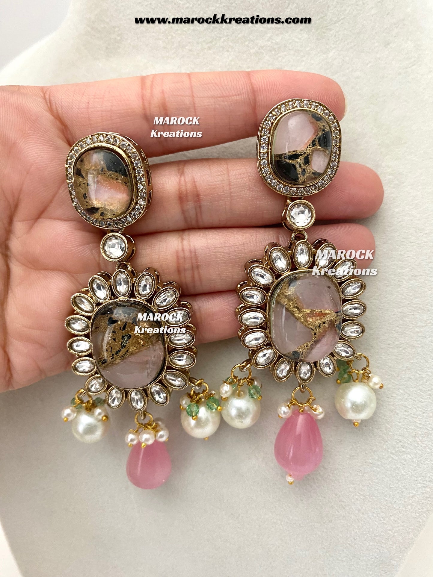 Jane Sabyasachi inspired Premium Quality  Kundan statement necklace set