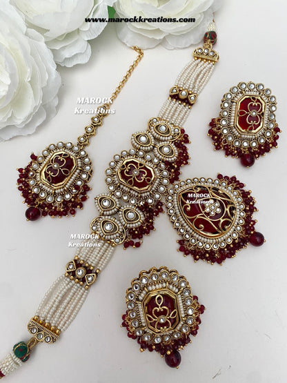 Premium Quality Kundan Statement choker set