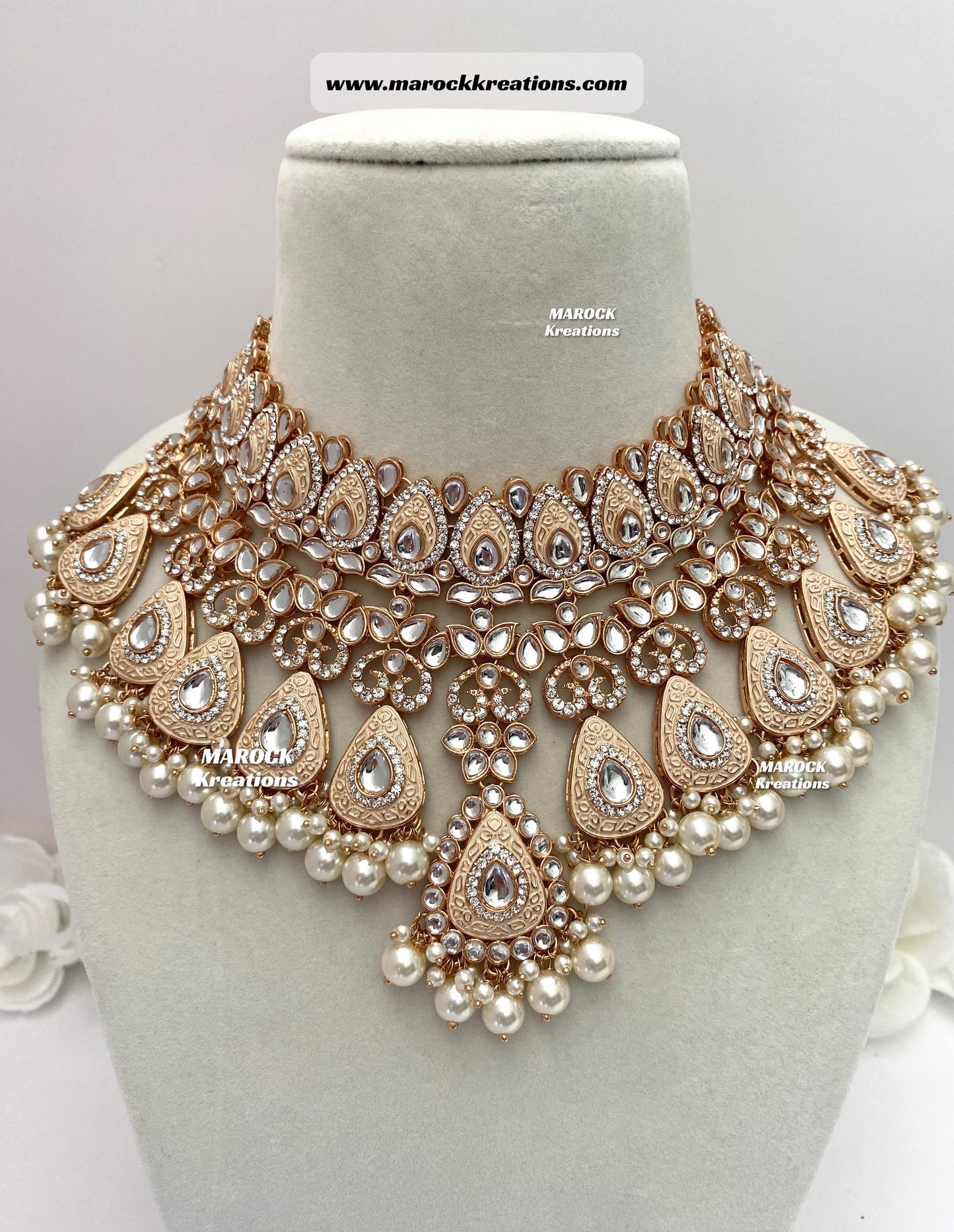 Premium Quality Kundan Meenakari Bridal set/Indian bridal jewelry