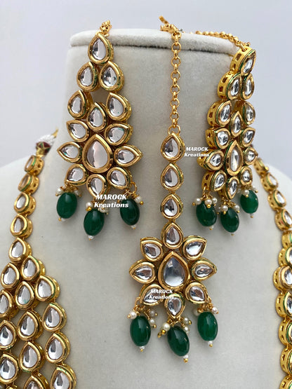 Kundan Back side Meenakari Rani Haar/Long necklace