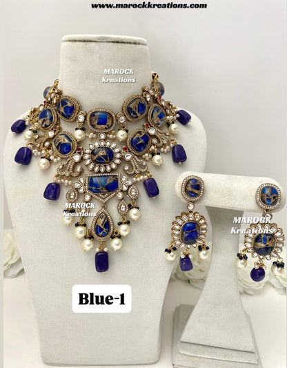 Jane Sabyasachi inspired Premium Quality  Kundan statement necklace set