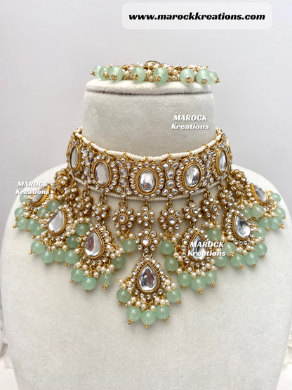 Reet Premium Quality Kundan Statement Necklace set/Bridal set